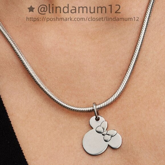 Pandora Disney Minnie Mouse Engravable Dangle Charm - Picture 5 of 7